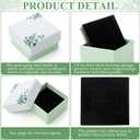 Yinkin 72 Pcs Jewelry Ring Gift Boxes Bulk 2 x 2 x 1.2 Inch Ring Necklace Earring Boxes for Weddings Christmas