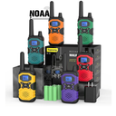 Walkie Talkies for Adults Long Range Rechargeable 6 Pack, Multi-purpose FRS 2 Way Radios with NOAA USB Chargers 4500mAh Battery for Family Seniors Care Garage Work Camping Hiking Skiing Cruise