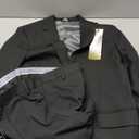 Haggar J.M Signature Herringbone Tailored Fit Two-Button Flap Pocket Suit Separate Coat Dark Heather Grey, Size 32Wx30L