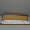 100% Privacy L-Shaped Blades Mini Blinds for Indoor Windows 1" Vinyl Cordless Window Blinds for Home, 30" W  72" H - White