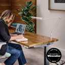 UPLIFT DESK E7 LED Desk Lamp with Clamp - Adjustable 3 Color Modes, Dimmable Black Architect Light for Standing Desk, Home Office, Dual Monitor Computer Work