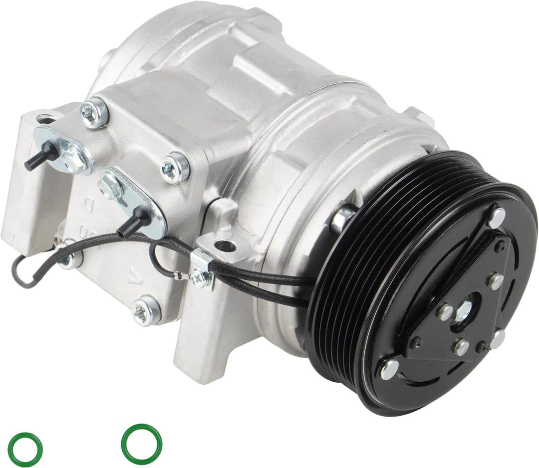 Air Conditioning Compressor & A/C Clutch for Honda CR-V 2.4 2.4L L4 2002 2003 2004 2005 2006 (Only Fit for 10PA15C), CO 10663PC, 38810PNB006