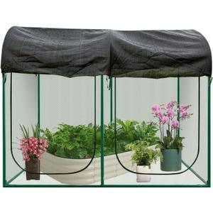 Crop Cages for Garden Plant: 8.2x4.1x6Ft Shade Cloth Plant Cage, Plant Netting Cover with Zipper, Raised Bed Cover, Plant Cover from Animal Wind-Resistant Garden Cage for Fruit Vegetable Flower