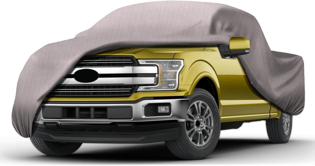 Seal Skin Covers Outdoor Truck Cover, Heavy-Duty PEVA with Cotton Layer, Waterproof, Snowproof, UV Protection, Windproof, Universal Fit (230"-231" L)