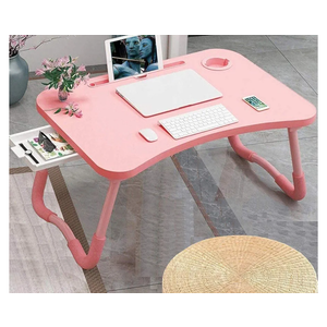 Foldable Bed Table for Laptop, Laptop Desk Table Stand, Laptops Bed Tray Table with Storage Drawer, Notebook Stand Lap Desk for Writing Reading Eating, Portable Laptops Table for Beds Sofa Floor