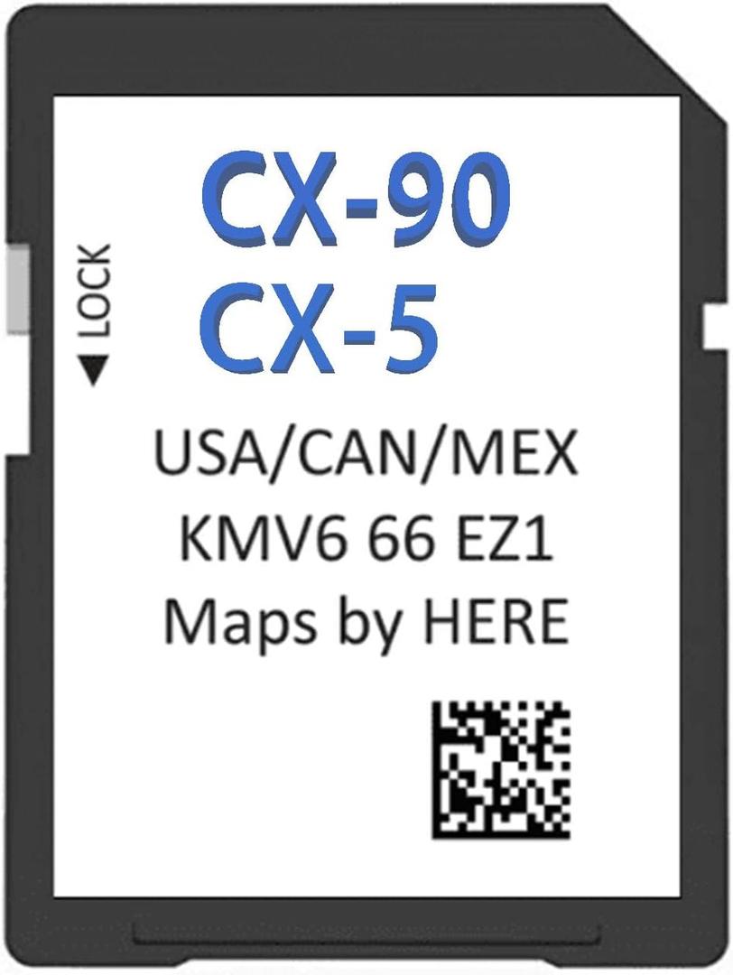 2026 GPS Navigation SD Card Fits 2024/2025 CX-90 CX-5 Maps USA/Canada/Mexico