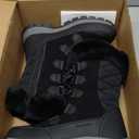 DREAM PAIRS Women's Waterproof Winter Snow Boots, Warm Comfortable Faux Fur Insulated Non-Slip Outdoor Lace-Up Florin Mid Calf Booties, 6,5