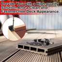 Dunzy 80 Pack 304 Stainless Steel Start Clips Universal Decking Clip with Decking Screws for Composite Deck Boards, Hidden Fasteners