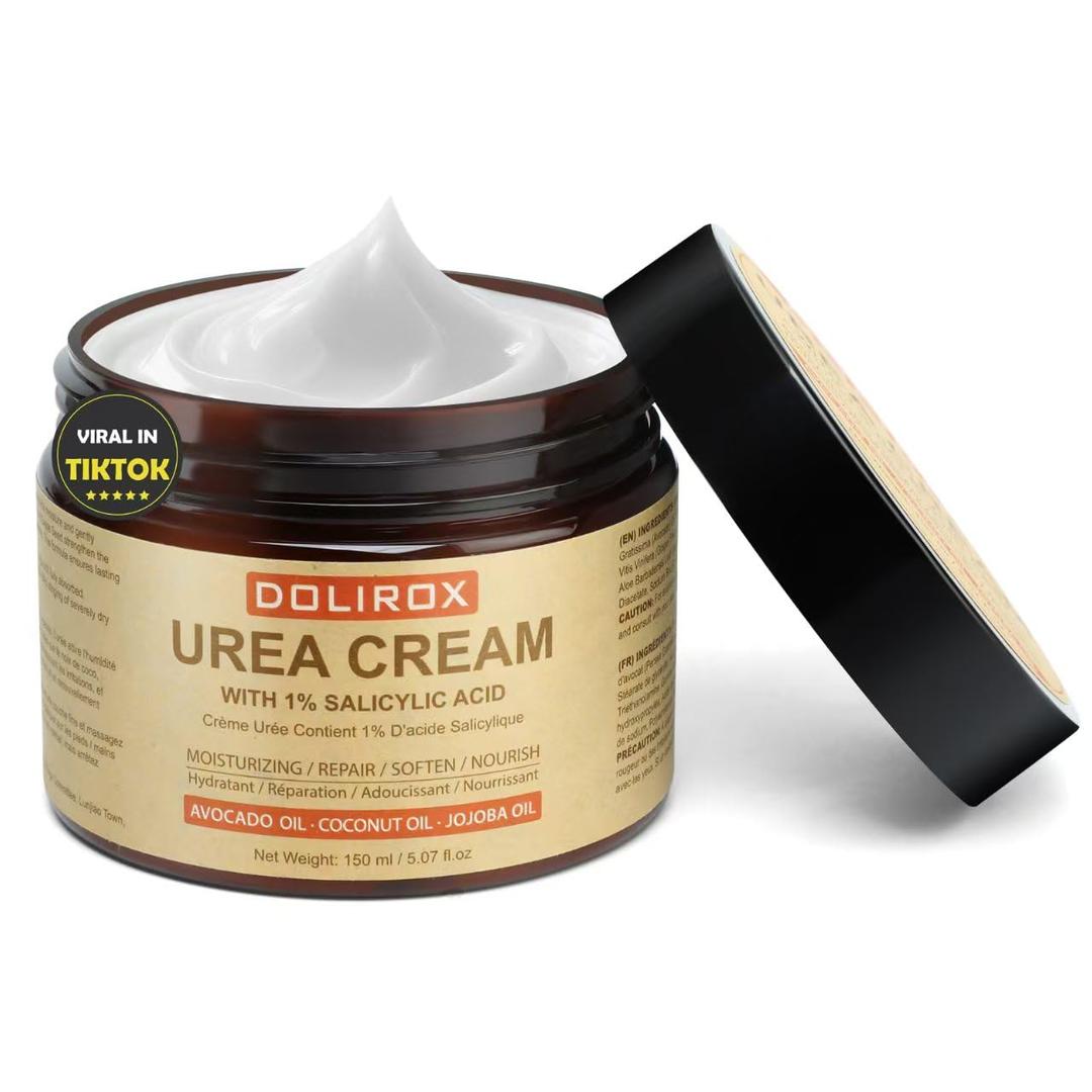 3 x Intensive Urea Hydrating Cream Gentle Urea & Salicylic Acid Lotion | Smooths Very Dry, Rough Skin on Heels, Elbows, Knees, Hands | Unscented Moisturizer 150ml