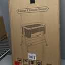 ANGELBLISS Baby Bassinet Bedside Sleeper, Easy Folding Portable Bassinet for Baby with Wheels, Adjustable Height, Included Mattress (Beige)