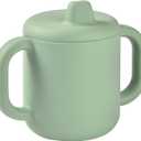 Beaba Silicone Sippy Cup, 5.5 oz, Silicone Material, Leakproof Lid, for Baby Toddler, Sage