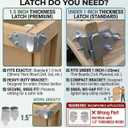 8 PC Utility Trailer Rack Wood Panel Sides Stake Bed Gate Latch Corner Connector Stake Body (4 Corners)