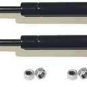 2 Truck Upfitters 16" Gas Props (15.7" Extended, 9.4" Compressed, 45 pounds of Pressure ea) for are, ATC, Snugtop, Leer Camper Shell/Truck Cap Rear Door. Measurement Required! Incl 4 Ball mounts!