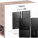 Aqara Smart Lock U50, Keyless Entry Door Lock with Apple Home Key, Bluetooth Deadbolt Lock, App Remote Control, Supports Apple HomeKit, Matter, Google Home, Alexa, IFTTT, Black