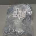 LEIFIDE 50pcs Clear Plastic Gift Bags with Handles PVC Reusable Transparent Totes Bags for Goodie Candy School Birthday Party(11 x 11 x 3.9 Inch)