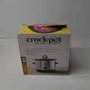 Crock-Pot 4.5 Quarts Manual Design Series Slow Cooker with 3 Manual Heat Settings Cooks Meals for 4 Plus People with Removable Stoneware Bowl, Silver