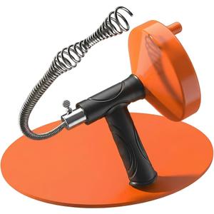 Drain Snake Auger Plumbing Snake Drain Hair Clog Removal Tool, Sink Drain Heavy Duty Toilet Snake Auger, Cleaner Tool for Bathroom Kitchen Tub Shower Drain Clog Remover with Gloves 33FT