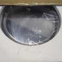Goodluck 12 Inch Black Charger Plates, 50 Pack Clear Charger Plates with Black Trim, Disposable Plastic Dinnerware, Wedding, Party