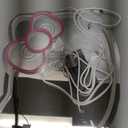 YASIZESOU Hello Kit Vanity Mirror with Neon Sign 14 x 11.8inch Large Size, Hello Kit LED Mirror Adjustable Brightness USB Powered, Pink Bow, Girl Room Decor Mirror, Wall Mirror, Women Makeup Mirror