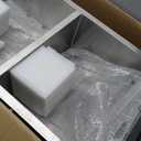 Kichae 33 Inch Undermount Kitchen Sink Double Bowl 50/50 Stainless Steel 18 Gauge Under Counter Kitchen Sink Handmade Basin with Drain Strainer (33"  19" - 55)