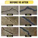 Concrete Crack Filler, 3.3 LB High Elasticity Cement Crack Filler, Gray Self Leveling Concrete Hole Repair, Flexible Flooring Cement Sealant for Driveway, Walkway, Foundation, Patio, Joint,Outdoor