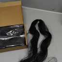PartyKindom Pre Stretched Braiding Hair Extensions Synthetic Crochet Hair for Women for Theme Parties Cosplay and Festivals Easy to Use (Black)