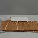 HBlife Large Baby Diaper Caddy Organizer, Paper Rope Storage Baskets Nursery Bin with Removable Divider, Portable Car Organizer for Diapers, Baby Shower Gifts, Newborn Essentials Must Haves (Brown)