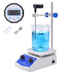 Slendor Magnetic Stirrer SH-2 Hot Plate Mixer Max 520 Lab Hotplate Stirrer 2000 RPM Stir Plate with Thermometer, Stir Bar and Support Stand