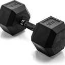 CAP Barbell Coated Hex Dumbbell Weight - Single |  50 lb | Multiple Options