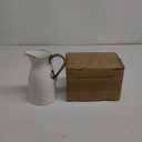 Pampa Bay Golden Salerno Titanium-Plated Porcelain Water Pitcher, 8.25 x 6.25 x 4.75in