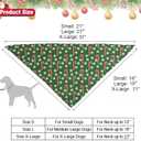 ADOGGYGO 4 Pack Dog Bandana Christmas Scarf Bibs Kerchief Set Pet Christmas Costume Xmas Holiday Bandanas for Large X-Large Dogs Pets (X-Large) (Red&Green)