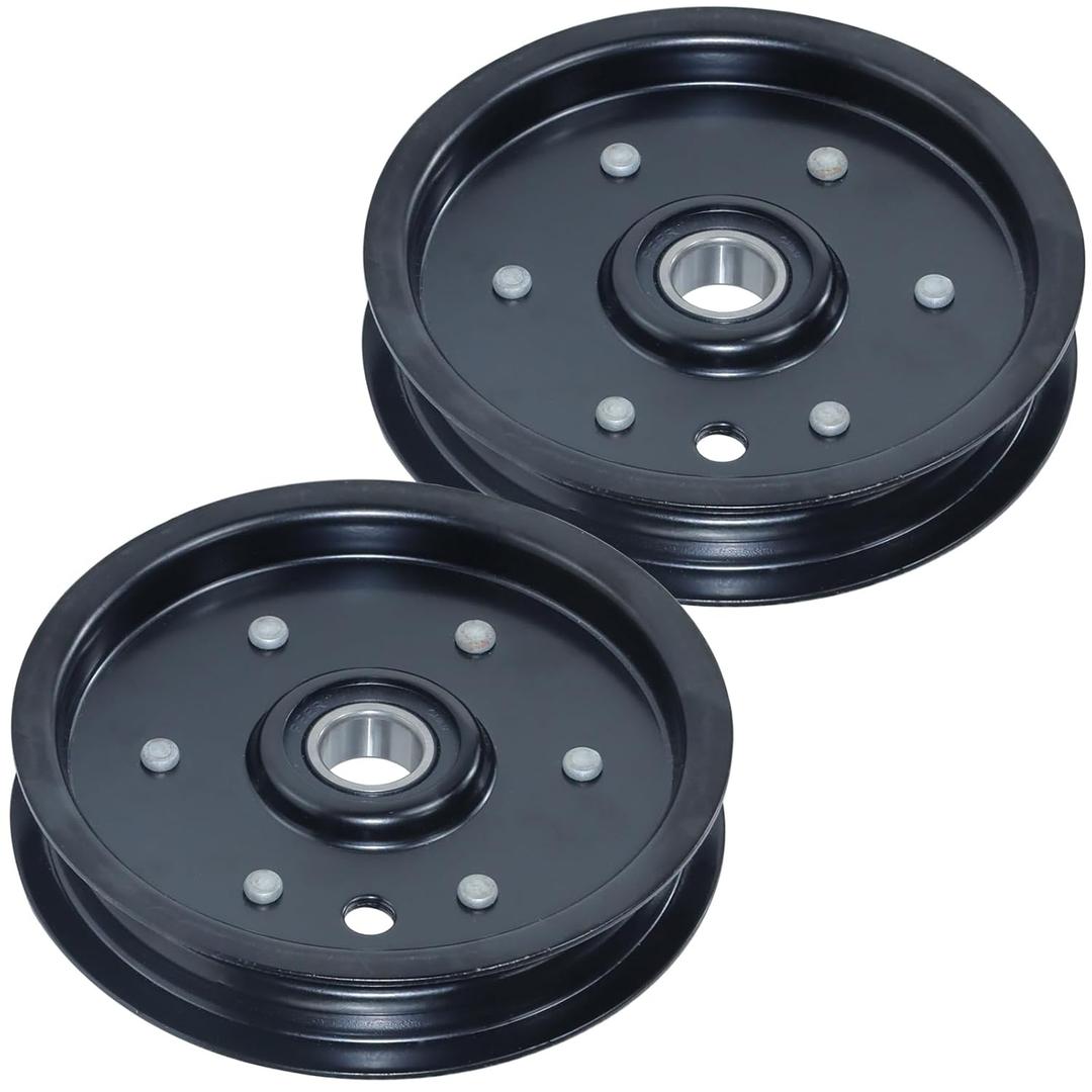 2 Pack 786848 Flat Idler Pulley Replaces Excel Hustler 786848 Pulley, Hustler 607525 Pulley Idler Hustler, Oregon 34-906 for Hustler 60 in Mower Pulley, FasTrak SD SDX Mini Z Lawn Mowers