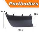 LEVANLIGHT Front Bumper Fascia Spat (Right Passenger side) Compatible with Jeep Grand Cherokee L 2021-2024 Durable ABS Plastic Direct-Fit Replaces# R68421752AB 68421752AA