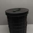 Sump Pump Basin with Lid Holds 10 Gallons 15" Tall Heavy-Duty Perforated Sump Pump Bucket With 40 Drilled Holes for Drainage in Crawl Spaces, Yards, Patios & Driveways