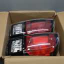BLACKHORSE-RACING Left Driver Side + Right Passenger Side Rear Tail Light Housing, Compatible with Toyota Tacoma 2016 2017 2018 2019 2020, Replace 8156004200 8155004200, Clear Lens & Black Shell
