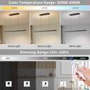 Modern Ceiling Pendant Light,47in LED Black Linear Ceiling Chandelier Light Dining Room,Living Room,Warm & Cool, Neutral Light,Aluminum Island Lighting Hanging Pendant Light for Kitchen