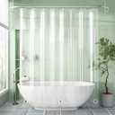AmazerBath Extra Long Shower Curtain Liner, Clear, 84 Inches Long, 72x84 Plastic Curtain Liner, Cute PEVA Tall Shower Liner for Bathroom with 3 Magnets