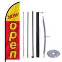 MASTERCANOPY 7FT Tall Opening Feather Flag Pole Kit Red