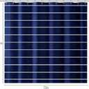 Navy Blue Striped Shower Curtain, Modern Coastal Bathroom Decor, Clean White Horizontal Stripes, Linen Texture Waterproof Fabric, 72" x 72"