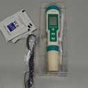 Pool Salt Tester ORAPXI pH and Salt Meter for Saltwater Pool pH and Salinity Digital Tester 5 in 1 Salt Meter for Swimming Pools Hot Tubs and Swim Spas