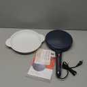 Gourmia 8 Crepe Maker  Nonstick Ceramic Electric Griddle for Crepes, Tortillas & Omelets, Automatic Batter Dipping, Compact & Lightweight, Quick Heat-Up, Includes Batter Plate, Easy Cleanup