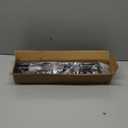 GXOACKJ 2 Pack Black Curtain Rods for windows 32 to 48 inch, 5/8 inch Splicing Heavy Duty Metal Curtain Rod Set with Brackets