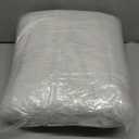 Buganda Memory Foam U-Shaped Contour Toilet Rugs, Non Slip Absorbent, Thick Soft Washable Bathroom Mat, Floor Carpet Bath Rugs Mat for Toilet Base (24" x 20", White)