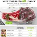Bonsenkitchen Vacuum Sealer Machine | Compact Food Sealer for Kitchen Storage & Meal Prep | Multiple Modes | External Vacuum System | 5 Bags, Silver
