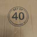 Homienly 40-Piece Premium Wheat Straw Dinnerware Sets, Service for 8, Unbreakable Plates and Bowls Set - Cups Sets, Dinner Plates, Bowls for Kitchen,Dishwasher and Microwave Safe Dishes Set - Multi