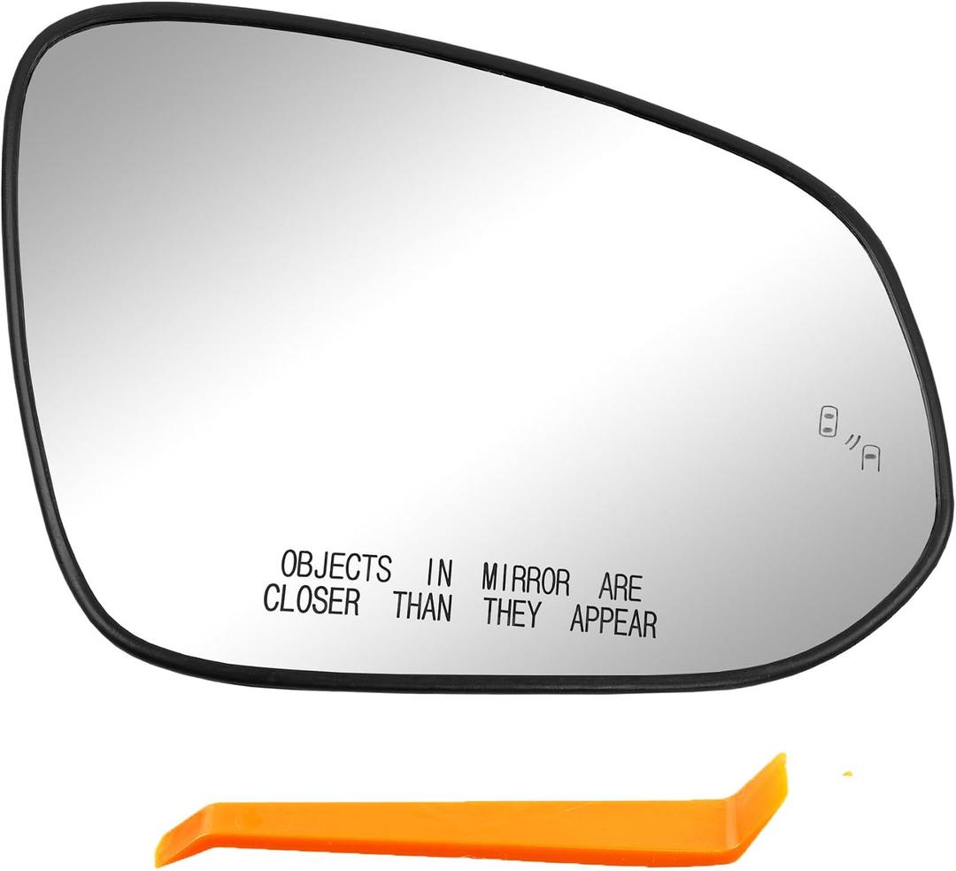 Mirror Glass Passenger Side Compatible with 2013-2025 Toyota RAV4 Tacoma 4Runner Right Heated Mirror Replace 879310R070 8790204021 879310R280 879310R090 8793142D60 Heating Convex Mirrors Glass