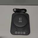 Sourdough Starter Warmer Mat - 24H Timer - Precise 1F Thermostat Control (70-100F) - Smart Memory Warming On/Off - Fits Jars Up to 40oz - Perfect for Home Baking (Black)