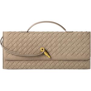 Clutch Purses for Women Suede Clutch Handbag Trendy Evening Shoulder Bags Ladies Crossbody Bag Satchels Grey