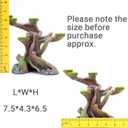 relaqcc Reptile Decor Aquarium Decorations Artificial Moss Resin Fish Tank Rocks Simulation Hollow Tree Leopard Gecko Trunk Accessories Aquarium View（Medium）