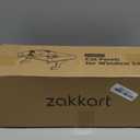 Zakkart Cat Perch for Window Sill with Bolster - Orthopedic Hammock Design with Premium Hardwood & Robust Metal Frame - Cat Window Seat for Large Cats and Kittens - Natural Color Wood Gray Bed, 24''W